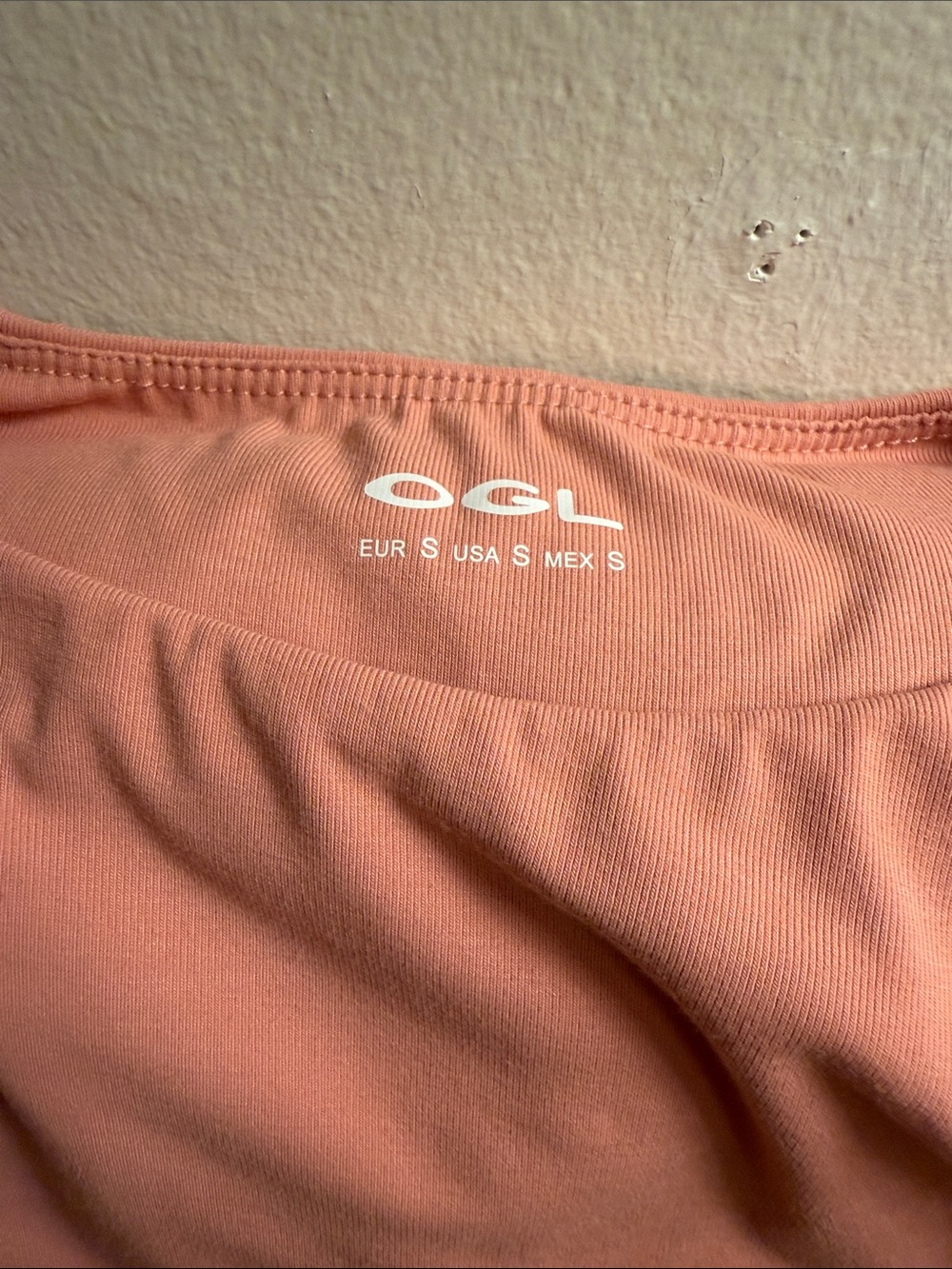 OGL Women's Ribbed Midi Dress in Dusty Peach